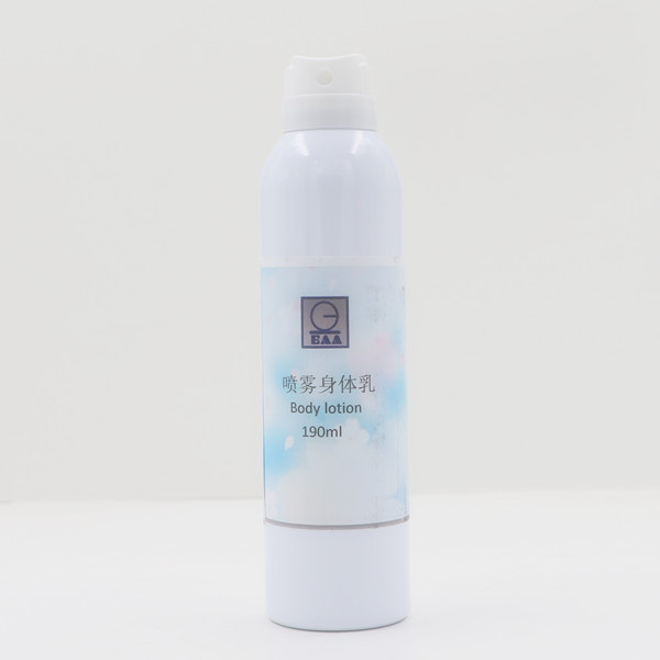 Spray body lotion